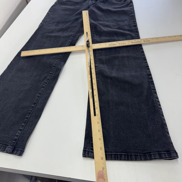 Levis 512 Jeans Womens 14 Medium Black Denim Perfectly Slimming Bootcut Stretch - Picture 8 of 8